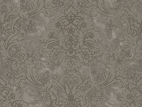 Z21116 Modern Brown taupe Damask Textured 3D Wallpaper
