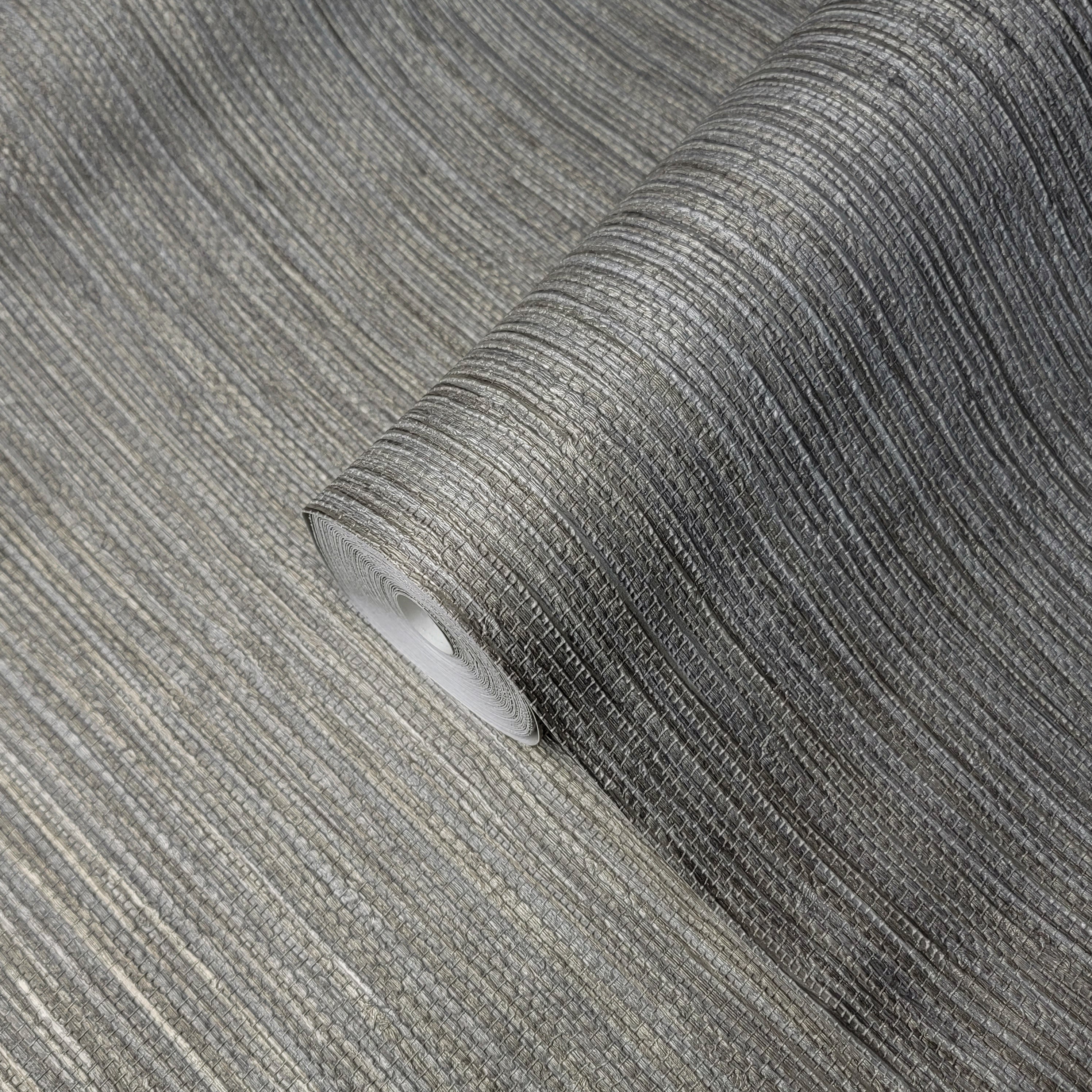 haluc❤ Z21145 Taupe gray bronze gold metallic plain faux grasscloth