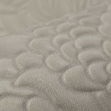 Z21804 Embossed Taupe faux fabric Victorian damask Wallpaper
