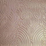 Z21806 Embossed Burgundy gold faux fabric Victorian damask Wallpaper