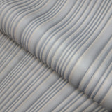 Z21811 Embossed vertical lines Blue faux fabric heavy textured striped wallpaper