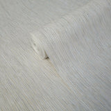 Z21819 Beige gray cream stria lines faux fabric plain Wallpaper