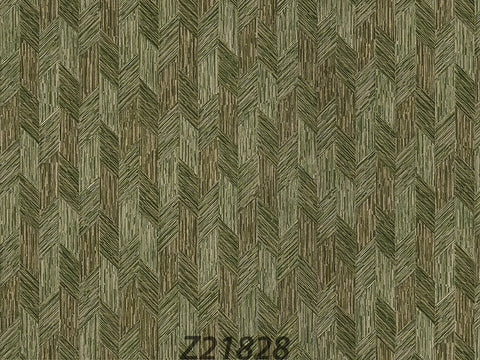 Z21828 Embossed Green bronze Stripe Geometric textured wallpaper