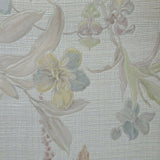 Z21833 Floral plants Neutral beige green faux fabric Wallpaper
