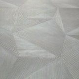 Z21843 Taupe Gray Tan gold hexagon triangles fabric 3D illusion Wallpaper