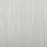 Z21845 White stria lines faux fabric heavy textured plain Wallpaper