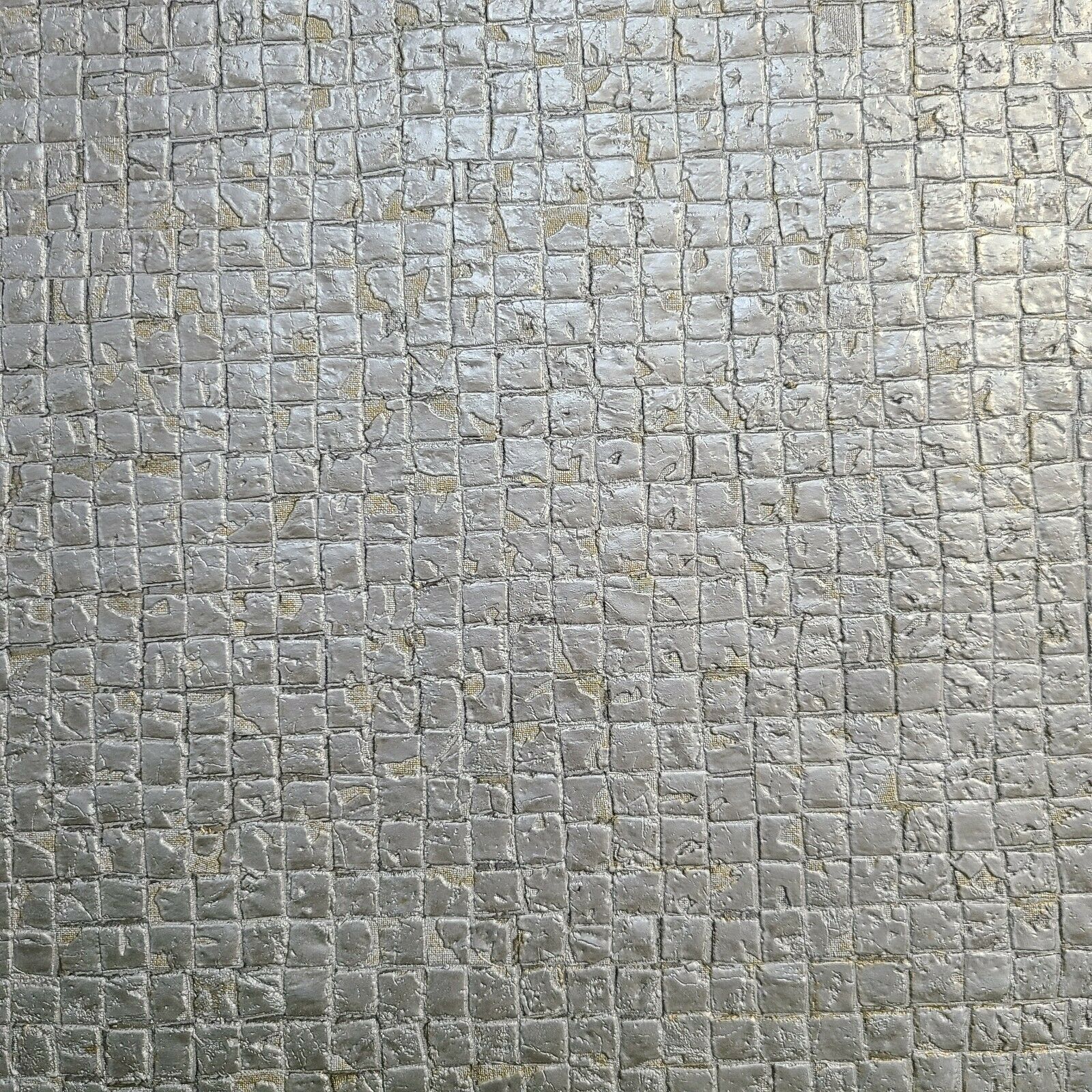 Z2906 Zambaiti Industrial gold gray silver metallic tiles textured