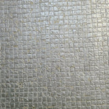 Z2906 Zambaiti Industrial gold gray silver metallic tiles textured Wallpaper