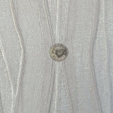 Z2952 Zambaiti Off white gold dots diamond faux fabric textured Wallpaper