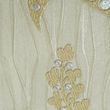 Z2955 Yellow beige Gold diamond lines faux fabric damask Wallpaper