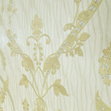 Z2955 Yellow beige Gold diamond lines faux fabric damask Wallpaper
