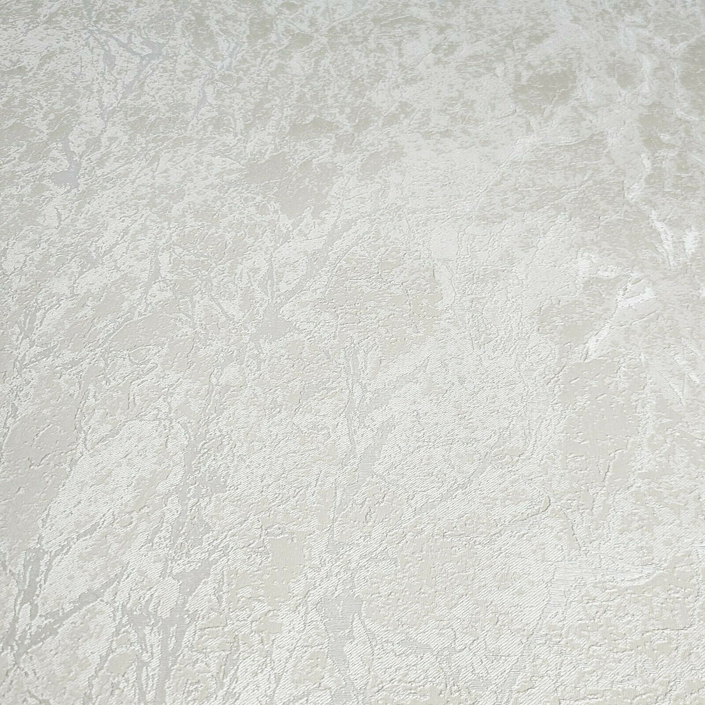 Z3402 Embossed Ivory Off white faux plaster textured Wallpaper ...