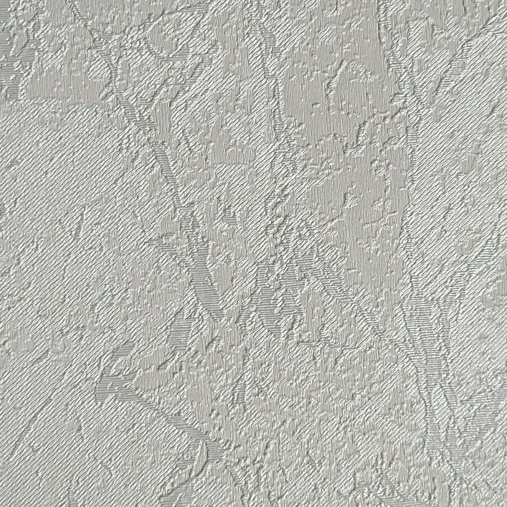 Z3402 Embossed Ivory Off white faux plaster textured Wallpaper ...