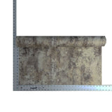 Z3469 Industrial Distressed Brown taupe gold faux fabric Wallpaper 