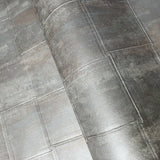 Z41226 Zambaiti Industrial brown Gray silver Rusted faux metal textured wallpaper - wallcoveringsmart