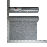 Z44506 Zambaiti Plain Modern Gray black silver metallic faux fabric texture Wallpaper