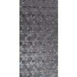 Z44523 Zambaiti Charcoal Gray faux cow skin geometric diamond Wallpaper