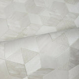 Z44526 Zambaiti ivory off white cream textured geometric Wallpaper