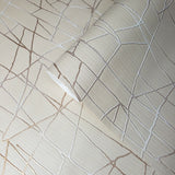 Z44553 Zambaiti beige tan cream gold metallic Textured abstract lines 3D Wallpaper