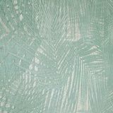 Z44855 Zambaiti Floral Tropical Palm Leaves Mint Green cream metallic Wallpaper