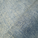 Z44957 Blue Gray Gold faux fabric textured lines plain Wallpaper - wallcoveringsmart