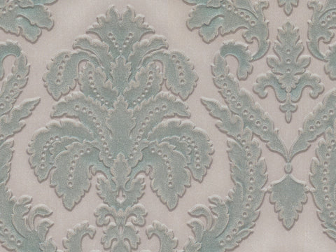 Z46015 Gray Damascus textured contemporary wallpaper 3D