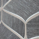Z63038 Zambaiti Gray black copper metallic faux fabric textured waved Wallpaper