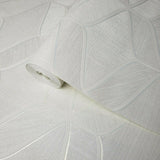 Z63039 Zambaiti white metallic faux cloth fabric textured geometric trellis Wallpaper