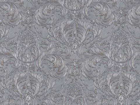 Z64819 Damascus Metallic Blue Silver Green wallpaper textured Luxury