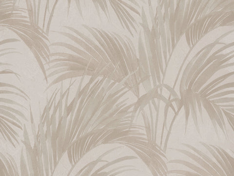 Z66824 Floral tropical Contemporary Beige palm leaves textured wallpaper 3D