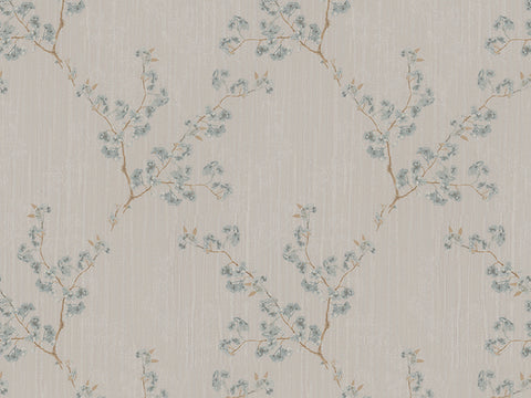 Z66829 Contemporary Beige Satin Flowers textured wallpaper 3D