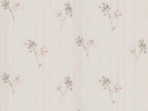 Z66865 Contemporary non-woven Beige  Satin Flowers wallpaper textured 3D