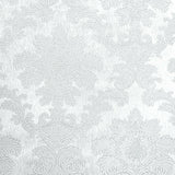Z72003 Zambaiti White Victorian damask faux silk fabric Wallpaper