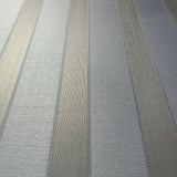 Z72054 Gray Silver Bronze Brass faux fabric striped Wallpaper