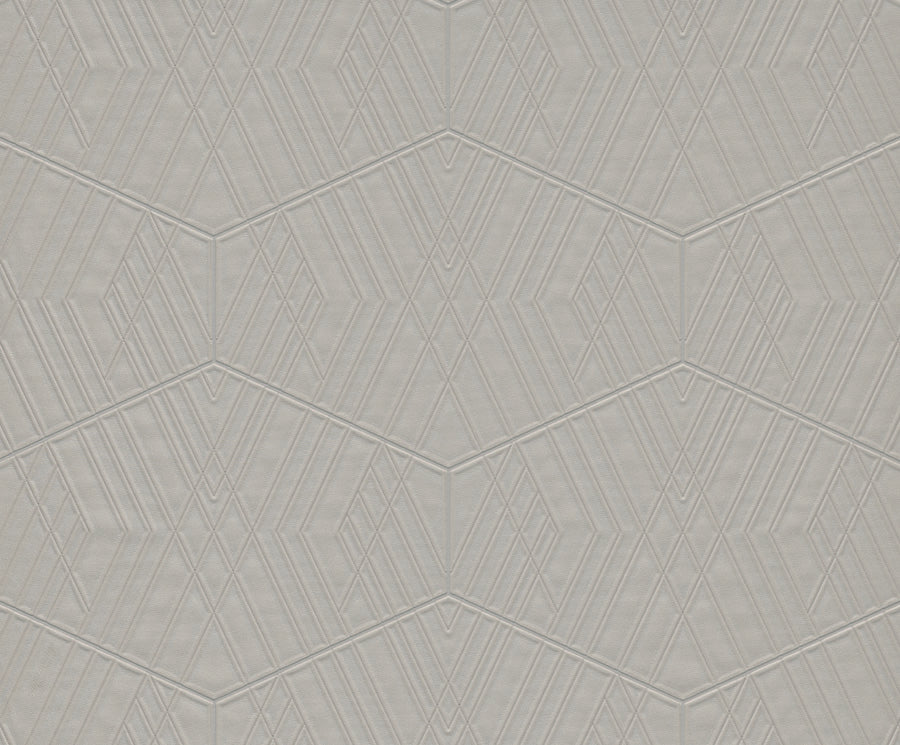 Z90004 LAMBORGHINI 2 Geometric off white mint Trellis Wallpaper