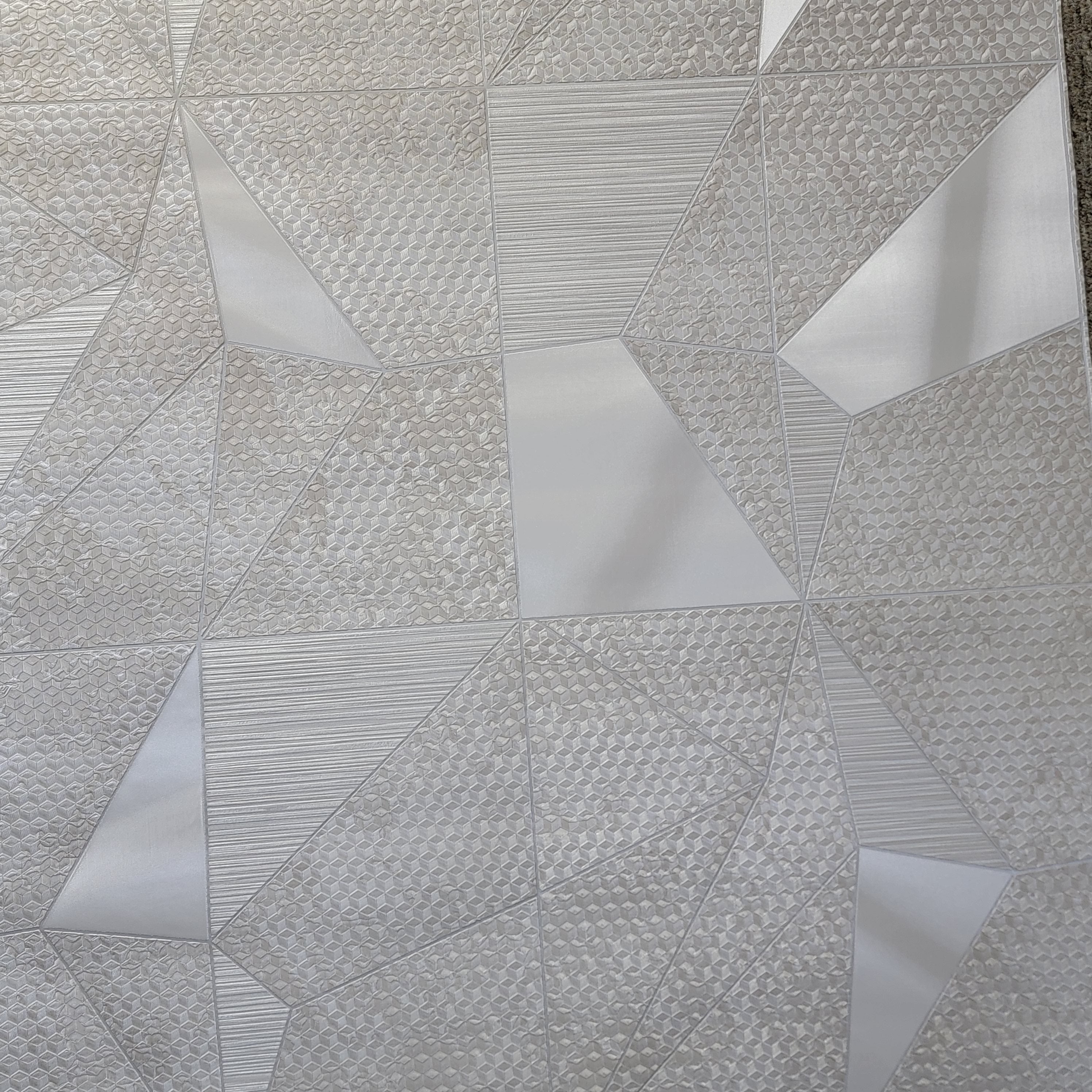 Z90032 LAMBORGHINI 2 Geometric Triangles taupe gray 3d Wallpaper