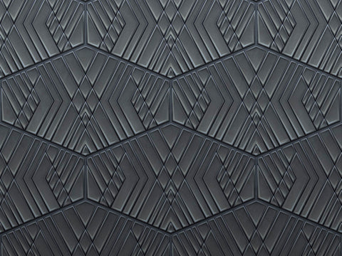 Z90075 LAMBORGHINI 2 Geometric Gray Textured 3D Panel