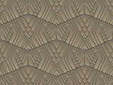Z90076 LAMBORGHINI 2 Geometric Cream Metallic Textured 3D Panel