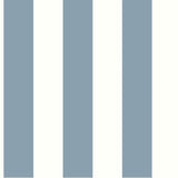 CV4443 York Awning Stripe Сlassic Blue White Wallpaper