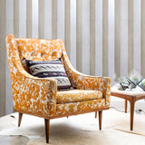 225020 Portofino Champagne beige Gold Velvet Flocked Striped Wallpaper - wallcoveringsmart