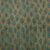 255020 Peacock Gold Glitter Wallpaper