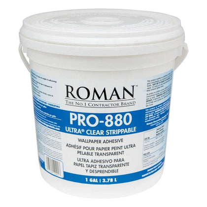 Roman PRO 880 2 gallons Ultra Clear Paste Premium Glue Strippable Adhesive