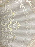 8509-13 Cream Ivory Gold Tile - Quadruple roll Wallpaper