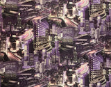 L487-07 Purple Night Big City Capital Wallpaper