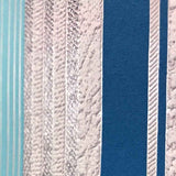 M307-01 Blue Gray Striped Expanded Vinyl stripes Wallpaper