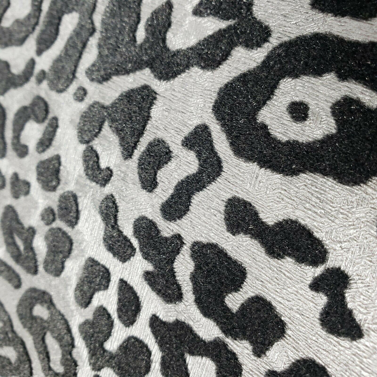 Animal Print Wallpaper Shades Leopard Jaguar Spots Black White Silver