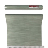 135043 Wallpaper green brown Textured Plain faux grasscloth horizontal stria lines - wallcoveringsmart