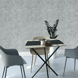 Z72029 Zambaiti Gray silver metallic faux concrete plaster Wallpaper