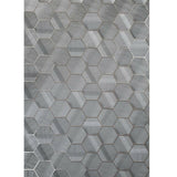 Z44804 Lamborghini Hexagon Charcoal gray bronze metallic textured Wallpaper Geometric - wallcoveringsmart