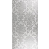 500002 White Gray Silver Rustic Damask Wallpaper textured - wallcoveringsmart